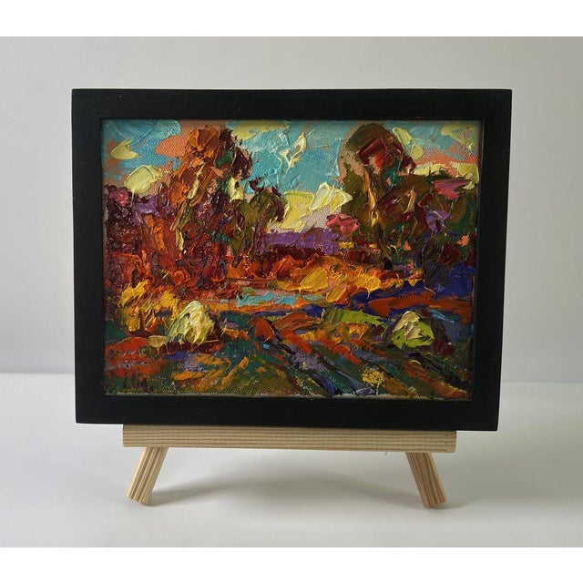 The Oil painting Canvas titled “Autumn evening” is an exuberant ode to the richness of the fall season, a vibrant...