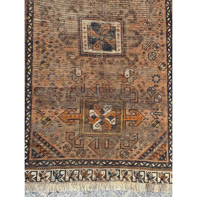 Antique Distressed Shiraz Rug, 1890s For Sale - Image 3 of 18