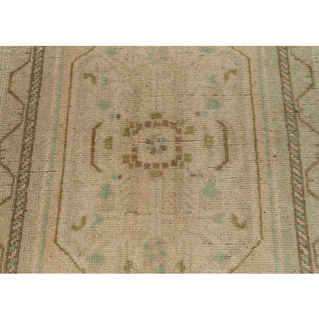 Turkish Mini Rug Oriental Hand Knotted Vintage Rug 1'9" x 3'7" #21076 For Sale - Image 4 of 8