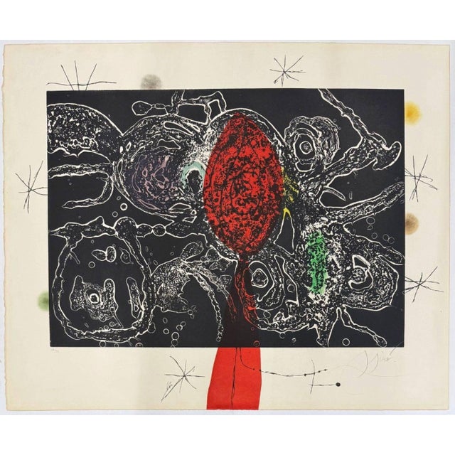 Joan Miró, Espriu - Miró II, 1975, Etching and Aquatint with Carborundum For Sale - Image 6 of 8