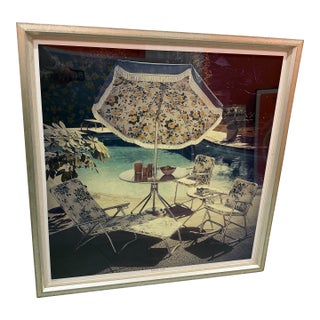 Afternoon Drinks - Large Framed Photograph Attributed to Slim Aarons. (Unsure of Artist!) For Sale