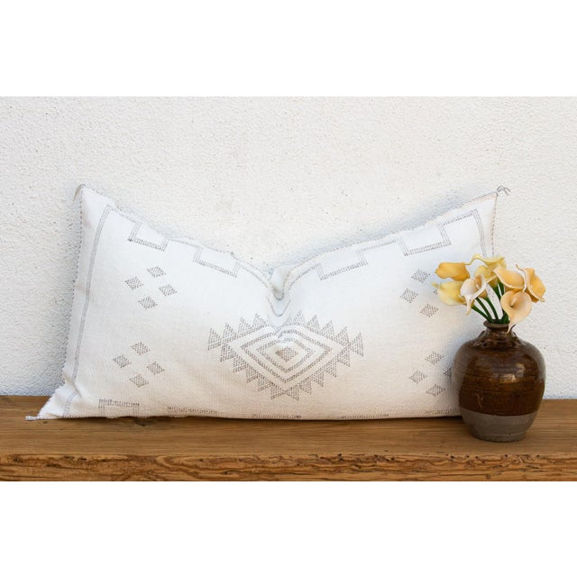 Frost Tail Oversized Lumbar Moroccan Pillow For Sale - Image 9 of 9