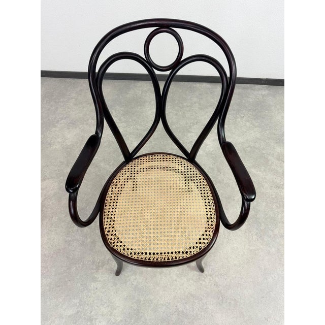 Nr.19 Angel Back Armchair in Bentwood attributed to Thonet, 1890s For Sale - Image 3 of 14