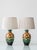 Art Deco Dutch Gouda Pottery Table Lamps with Silk Lampshade, 1920s, Set of 2 For Sale - Image 15 of 15