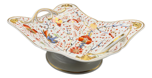 Antique Kakimon Centrepiece Bowl with Double Handled Two Quails Pattern by Derby Porcelain Factory, 1820