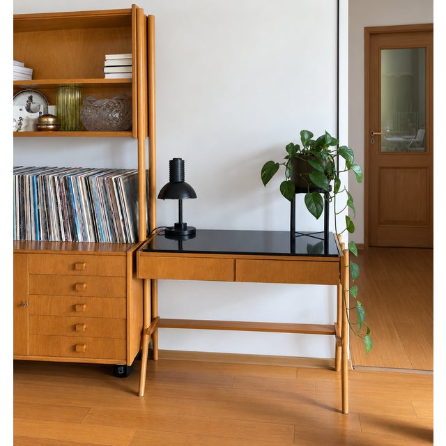 Monti 300 Shelving Units and Desk by František Jirák for Tatra, 1960s, Set of 4 For Sale - Image 10 of 10