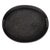 2020s Artifacts Rattan Oval Tray With Cutout Handles in Tudor Black - 18" For Sale - Image 5 of 9