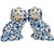 Blue & White Floral Staffordshire Style Spaniel Dog Figurines - a Pair For Sale In San Diego - Image 6 of 7