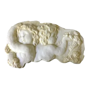 Vintage Frieze With Cherubs and Garland of Roses