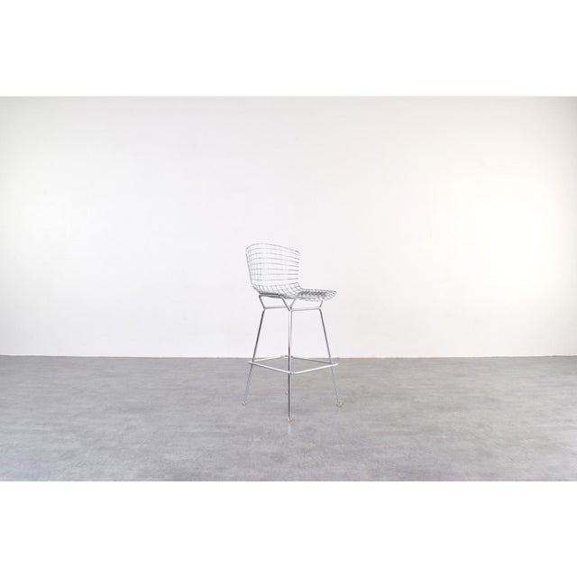 1970s Vintage Bar Stools by Harry Bertoia for Knoll International, 1970s, Set of 2 For Sale - Image 5 of 16