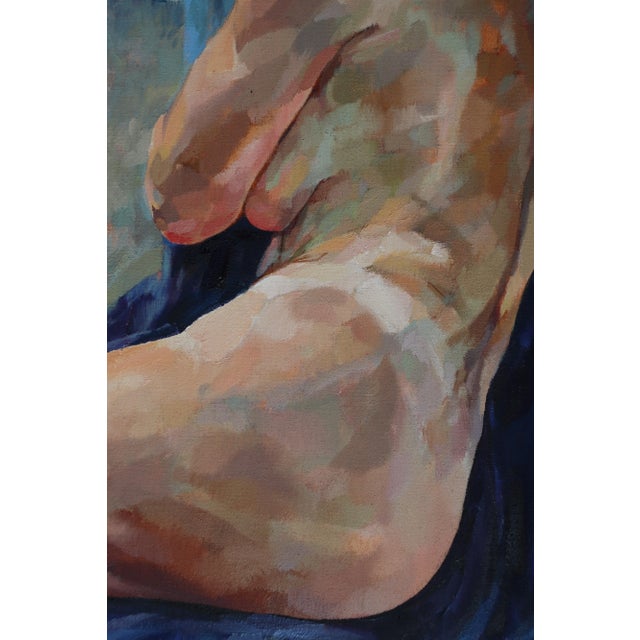"Chelsea Model" Contemporary Figurative Female Nude Oil Painting by Glenn Ibbitson For Sale - Image 4 of 4