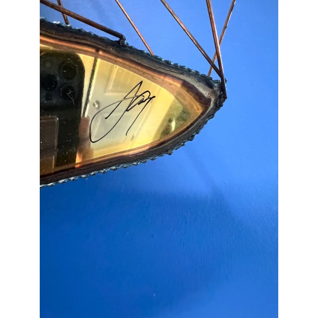 Metal Large Mid Century Sailboat Wall Sculpture by Mario Jason For Sale - Image 7 of 9