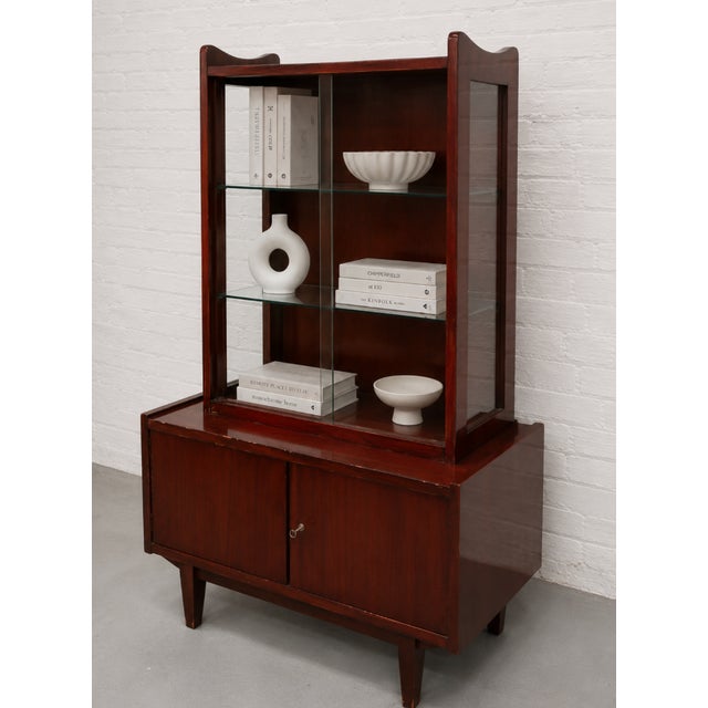 Mid Century Modern China Cabinet / Bookcase by Rajmund Halas for Jarocinska, Made in Poland, C. 1960’s For Sale - Image 12 of 15