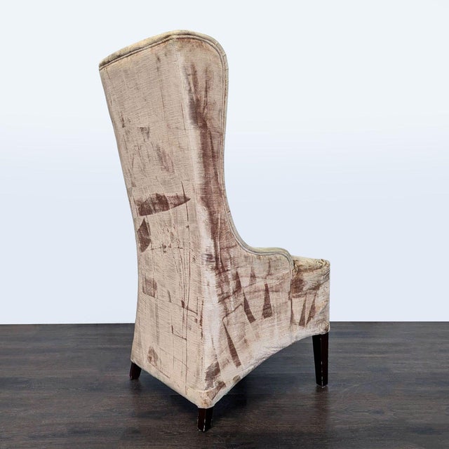 Upholstered High Back Dining Chair For Sale - Image 4 of 10