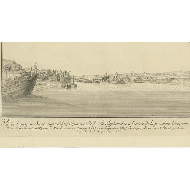 Syene and Elephantine Island Egypt Engraving, 1755, Paper For Sale - Image 4 of 10