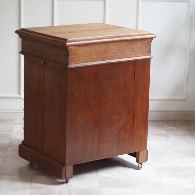 Antique Gründerzeit Oak Writing Desk, 1890 For Sale - Image 17 of 18