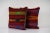 Mid-Century Modern Striped Kilim Pillow - A Pair For Sale - Image 3 of 4