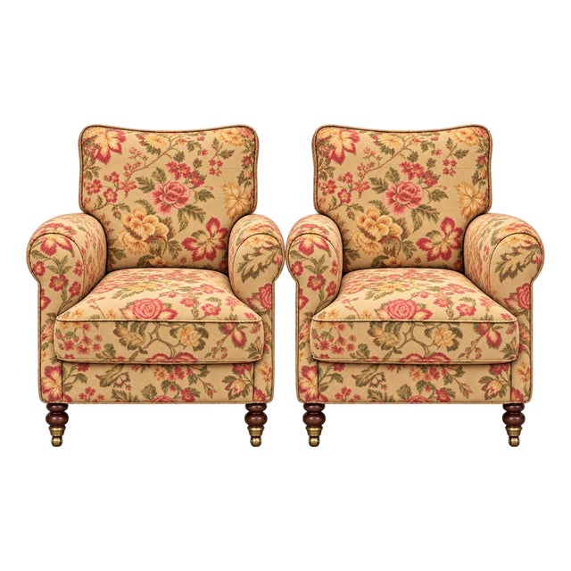 Wesley Hall Pair of Chairs For Sale