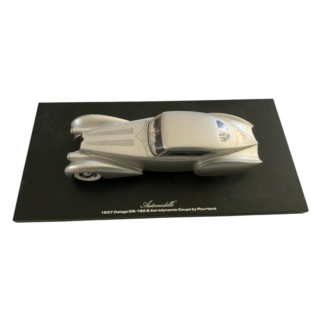 1937 Delage D8-120 S Aerodynamic Coupe Silver by Pourtout Pebble Beach 2005 Winner Lastone For Sale - Image 12 of 12
