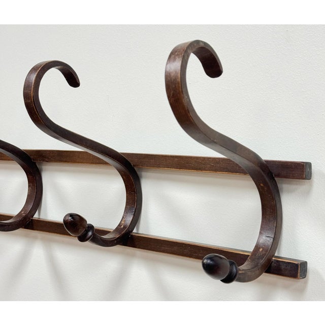 Brown Vintage Bentwood Hat and Coat Hook For Sale - Image 8 of 8