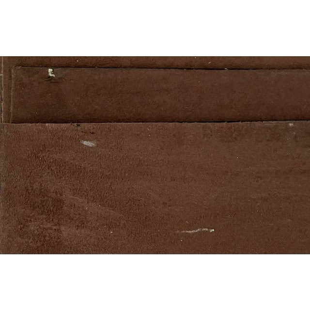 Animal Skin Chocolate Brown Faux, Croc Square Placemats. Set of Nine. For Sale - Image 7 of 7