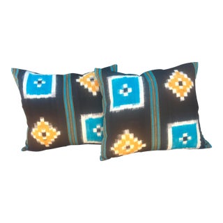 Tribal Multi Geometric Pillows - a Pair For Sale