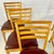 1940s 1940s Vintage Art Deco Italian Honey Stained Maple Back Slat Dining Chairs - Set of 6, After Gio Ponti For Sale - Image 5 of 13