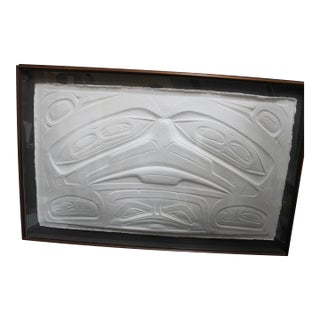 Barry Herem Signed Limited Ed Paper Embossed Native Art House of Gonakadet For Sale