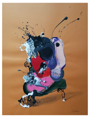 Stefano Mazzolini, Crily, 2018, Acrylic on Paper