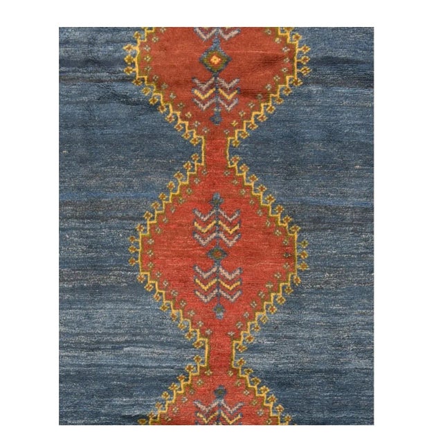 Tribal Gabbeh Rug 6'8'' X 9'9'' For Sale - Image 3 of 3