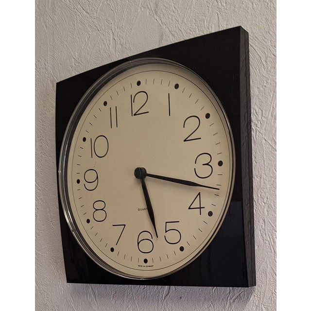 Vintage German Wall Clock, 1980s For Sale - Image 3 of 5