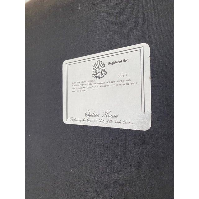 English Late 20th Century Oil Painted Screen by Chelsea House For Sale - Image 3 of 13