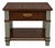 Late 20th Century Old Chapel Sagewood™ Mission End Table Dried Thyme Green, Satin Walnut & Antique Gold For Sale