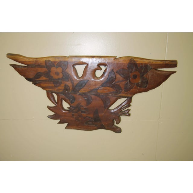 Great vintage hand carved Eagle. Piece is carved both front and back. This piece is even better in person.