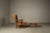 Set of Vintage Brutalist Oak Lounge Chair with Ottoman, 1960s For Sale - Image 12 of 16