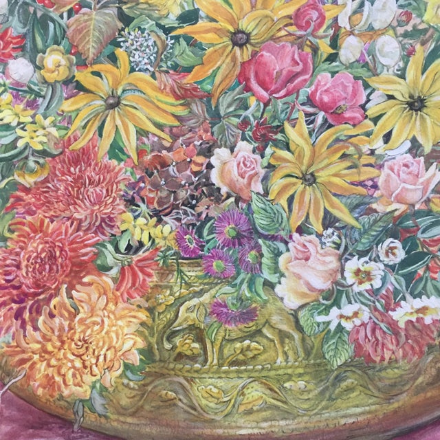 Original painting on paper Signed lower right 22 x 24 unframed..