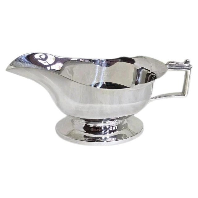 Art Deco Sterling Silver Sauce Boat from Cooper Brothers & Sons, 1936 For Sale - Image 12 of 12