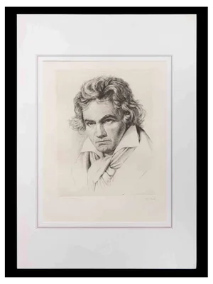 Max Wulff, Portrait, Lithograph, 1920