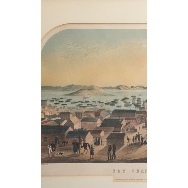 San Francisco, 1851 Chromolithograph, Francis Samuel Marryat, Hanhart, London For Sale - Image 4 of 12