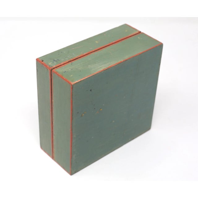 Vintage Planetary Design Wood Box For Sale - Image 4 of 5