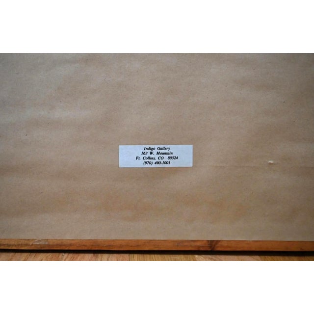 r.c. Gorman (Navajo) "Yvonne" Signed Lithograph - Rare Presentation Proof (1979) Custom Hand-Carved Frame For Sale - Image 9 of 9