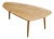 Danish Sculptural Free-Form Wooden Oak Coffee Table, 1960s For Sale