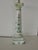 Vintage Green and White Column Table Lamp For Sale - Image 10 of 10