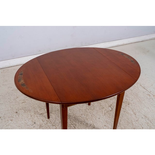 Wood Hitchcock Stenciled Maple Table + 4 Chairs For Sale - Image 7 of 18