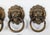 English Early 20th Century Set of 8 Lion Head Form Drawer Handle Pulls For Sale - Image 3 of 13