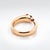 Contemporary Cartier Panthère De Cartier 18k Rose Gold Panther Cuff Ring With Emerald Eyes, Size 6.5 For Sale - Image 3 of 7