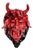 Red Ceramic Apotropaic Mask, Gennaro Condurso, Italy, 2010s For Sale