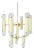 1960s Sciolari 9-Arm White Chandelier For Sale