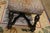 Cheetah Print Cowhide Covered Bench Ottoman W/ Nail Head Trim & Baluster Wood Base For Sale - Image 6 of 18