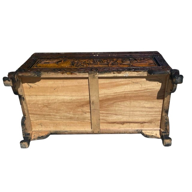 Vintage Chinese Camphor Wood Hand Crafted Nesting Chests Tables- Set of 3 For Sale In Milwaukee - Image 6 of 12